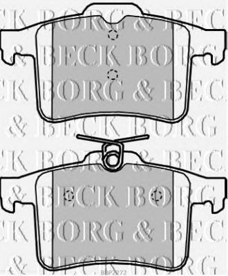 BORG & BECK bbp2272 -  Комплект тормозных колодок, дисковый тормоз